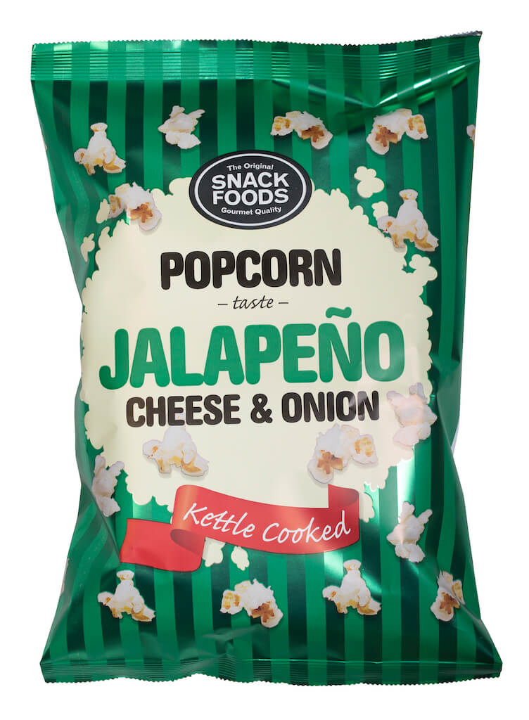 Läs mer om Snacks Food Jalapeno Cheese & Onion Popcorn 65g