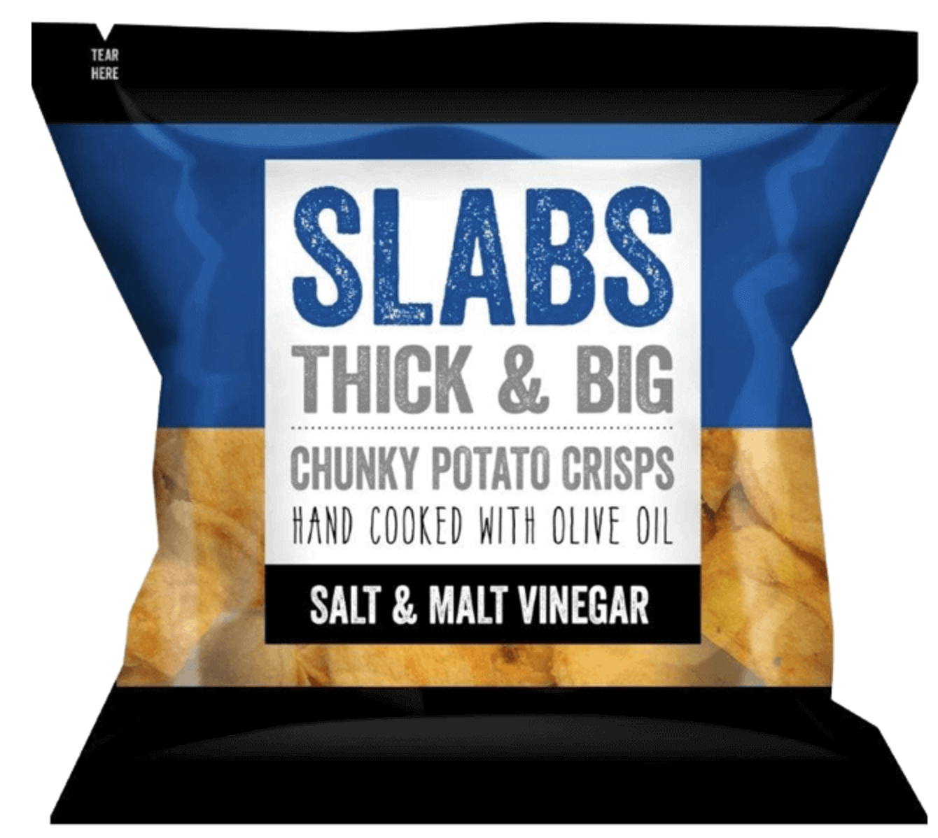 Slabs Salt & Malt Vinegar Chunky Crisps 80g