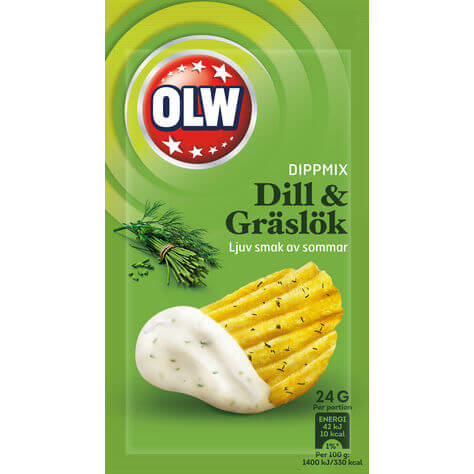 Läs mer om OLW Dipmix Dill & Gräslök 24g