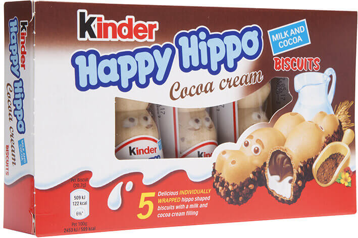 Läs mer om Kinder Happy Hippo Cocoa Cream 5 pack