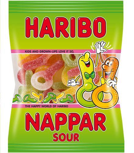 Läs mer om Haribo Nappar Sura 80g