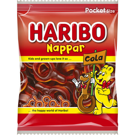 Läs mer om Haribo Nappar Cola 80g