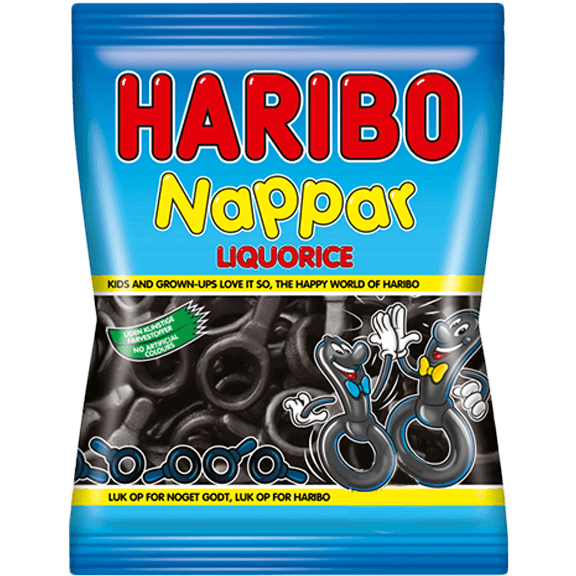 Haribo Nappar Lakrits 80g