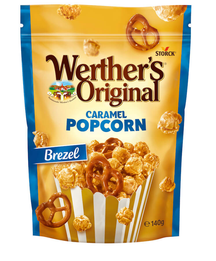 Läs mer om Werthers Original Caramel Popcorn Brezel 140g