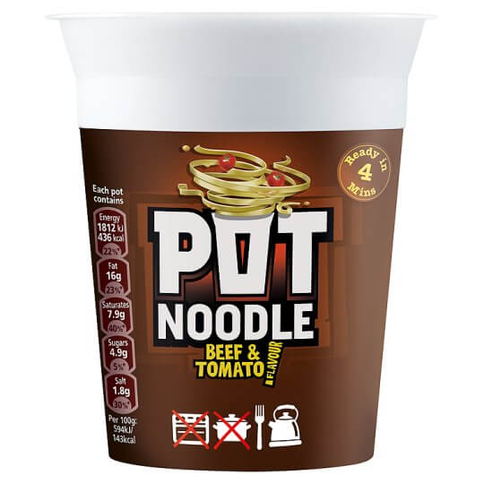 Pot Noodle Beef & Tomato Flavor 90g