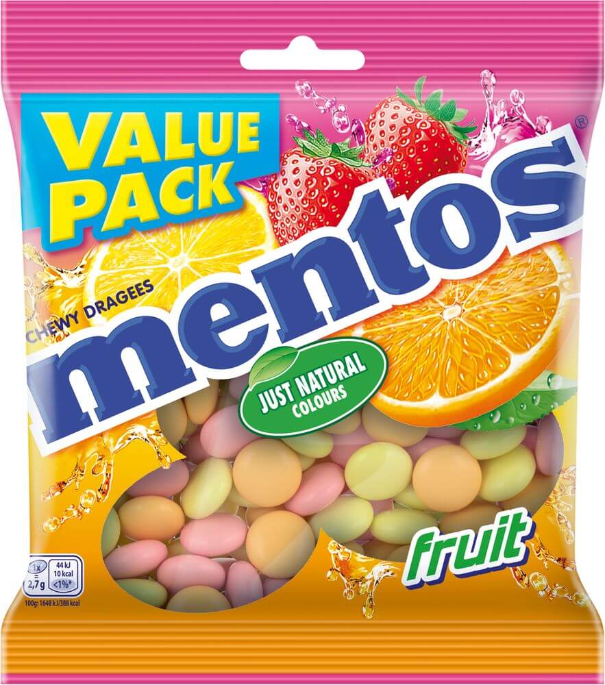 Läs mer om Mentos Fruit Bag 135g