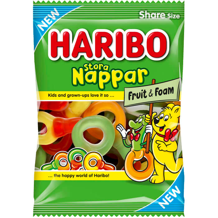 Läs mer om Haribo Nappar Stora 170g