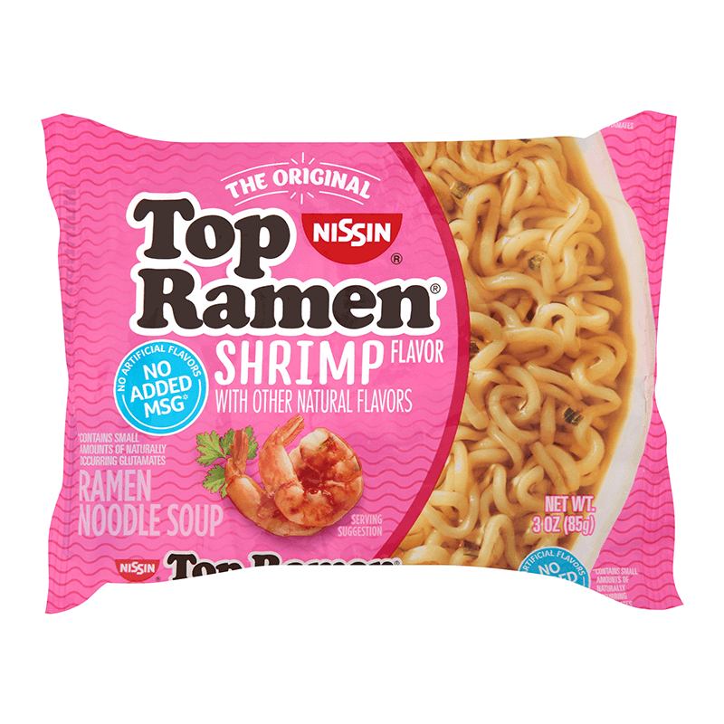 Nissin Top Ramen Shrimp Flavor 85g