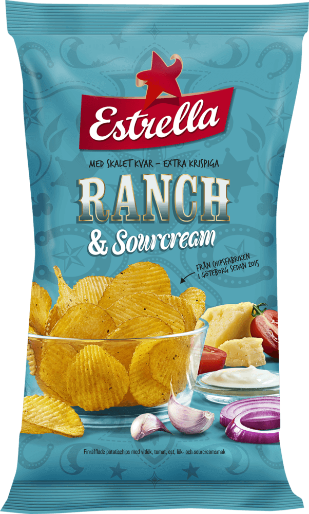 Estrella Ranch & Sourcream 175g