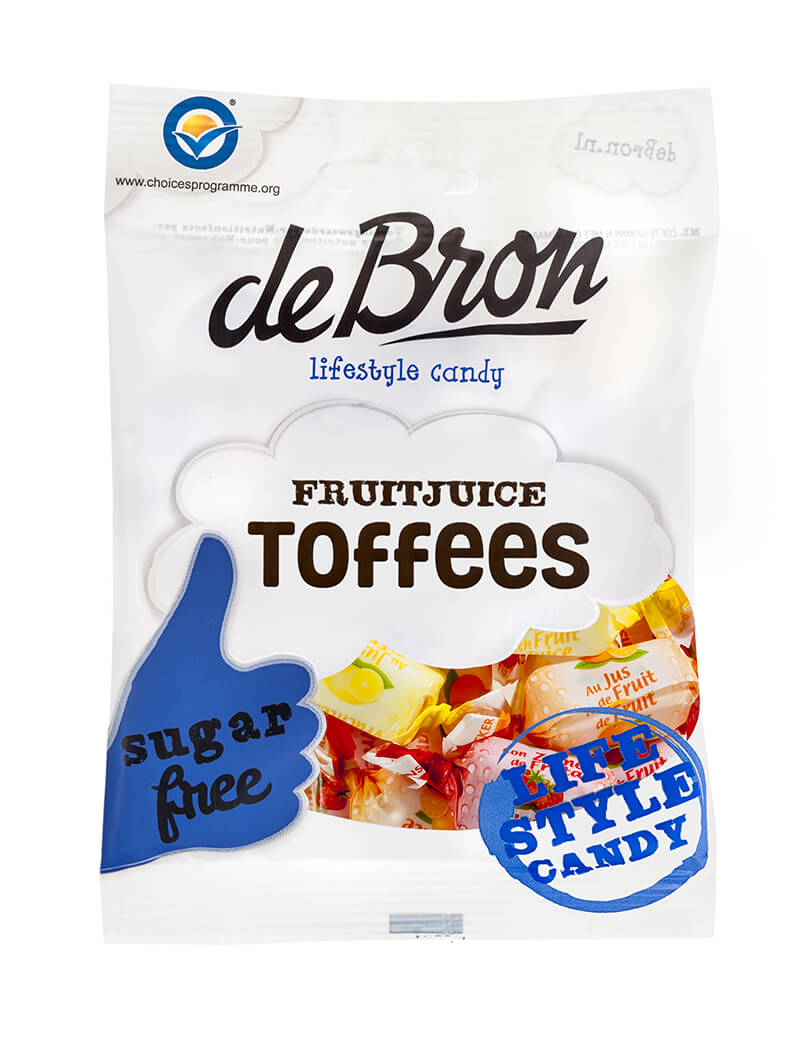 de Bron Sockerfri Gräddkola Frukt 90g