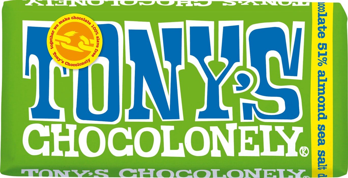 Tonys Chocolonely Dark Chocolate Almond Seasalt 180 g
