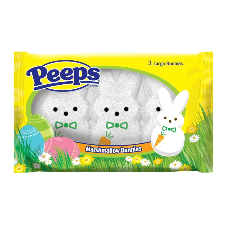 Peeps Marshmallow White Bunnies 3 Pack 95g