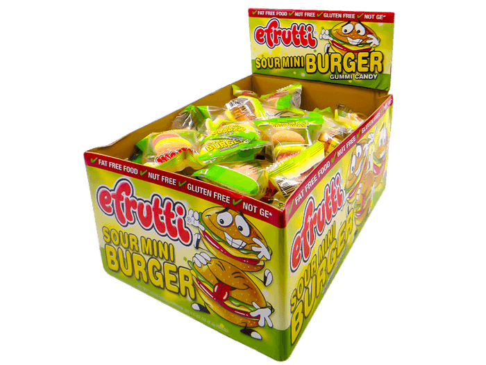 Gummi Sour Mini Burgers 60st