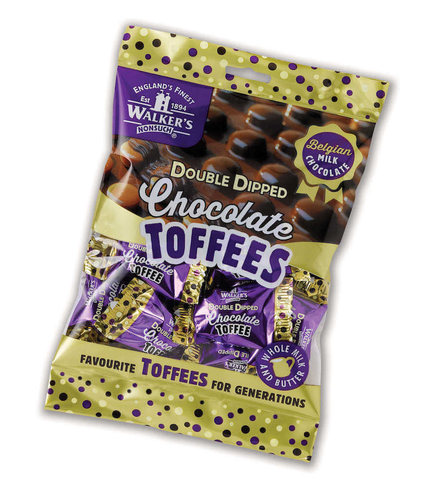 Läs mer om Walkers Double Dipped Chocolate Toffees 135g
