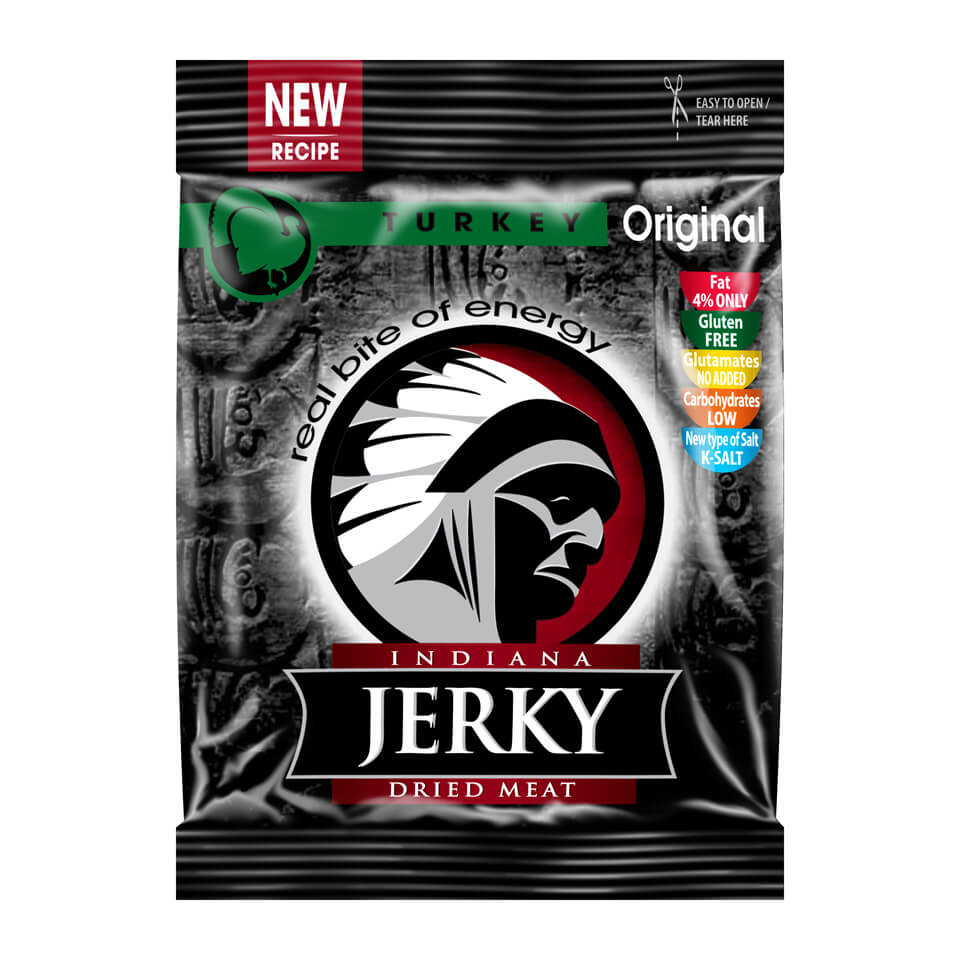 Indiana Turkey Jerky Original 25g | Snacks - Beef Jerky | Gottegrisen