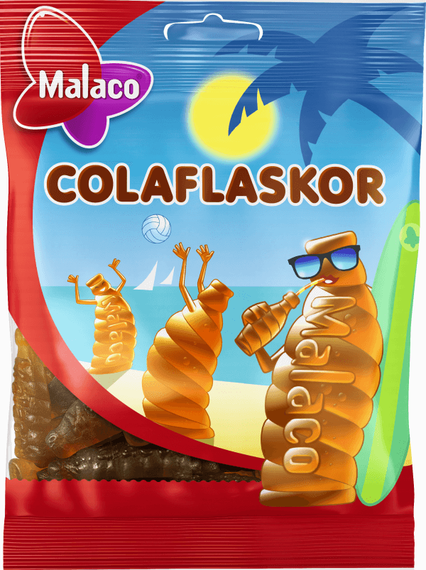 Läs mer om Malaco Colaflaskor 80g