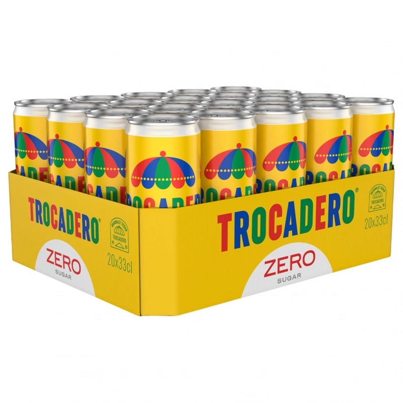Trocadero Zero Sugar 33cl x 20st (helt flak)