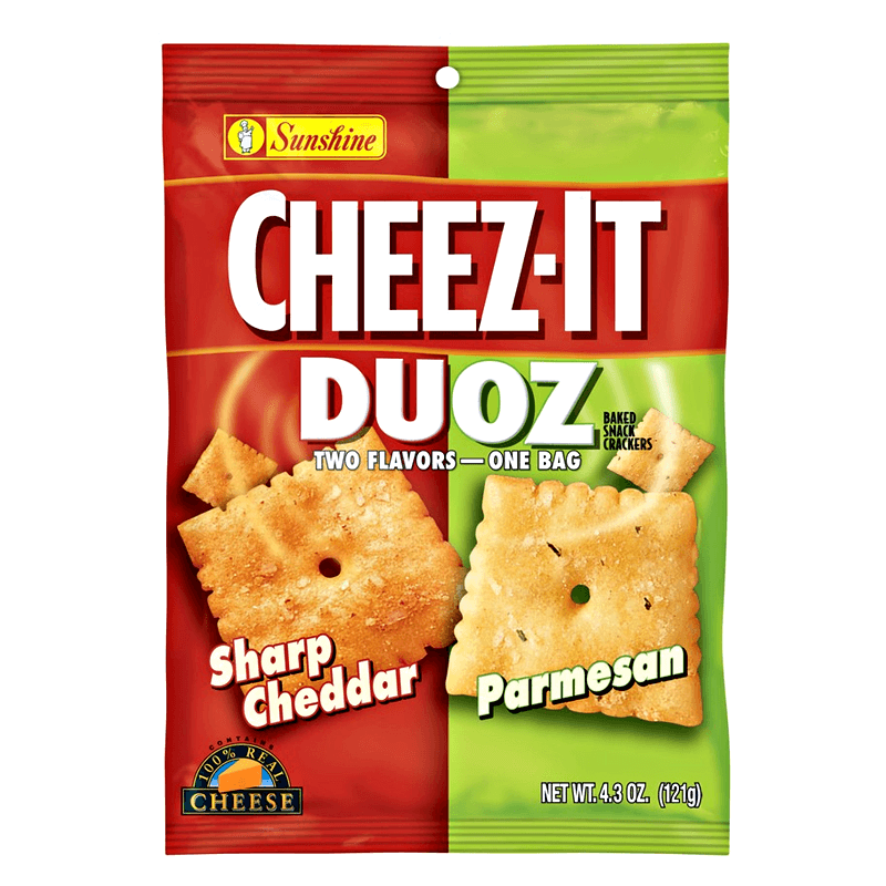 Cheez It Duoz Sharp Cheddar and Parmesan 121g