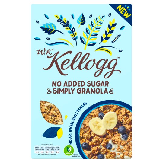 Kelloggs No Added Sugar Simply Granola 570g