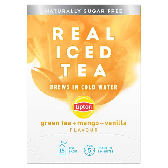 Lipton Real Iced Green Tea Mango & Vanilla