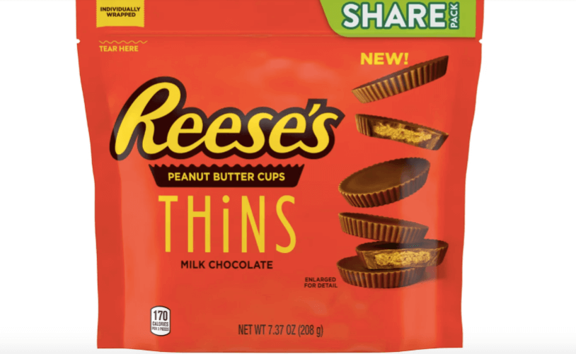 Läs mer om Reeses Peanut Butter Cups Thins Milk Chocolate 209g