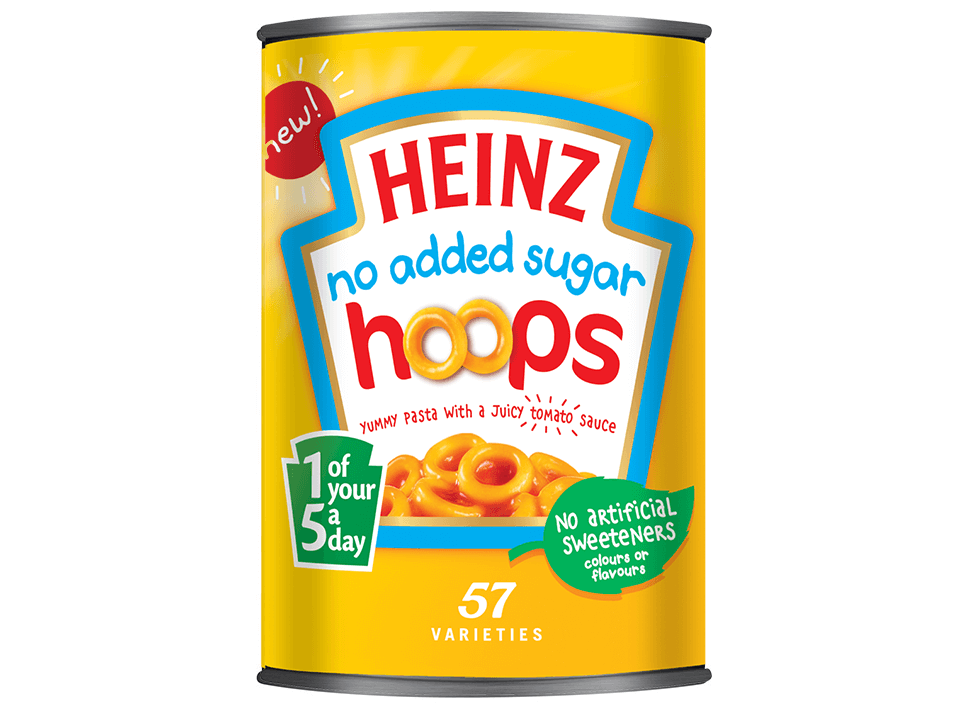 Heinz No Added Sugar Hoops 400g