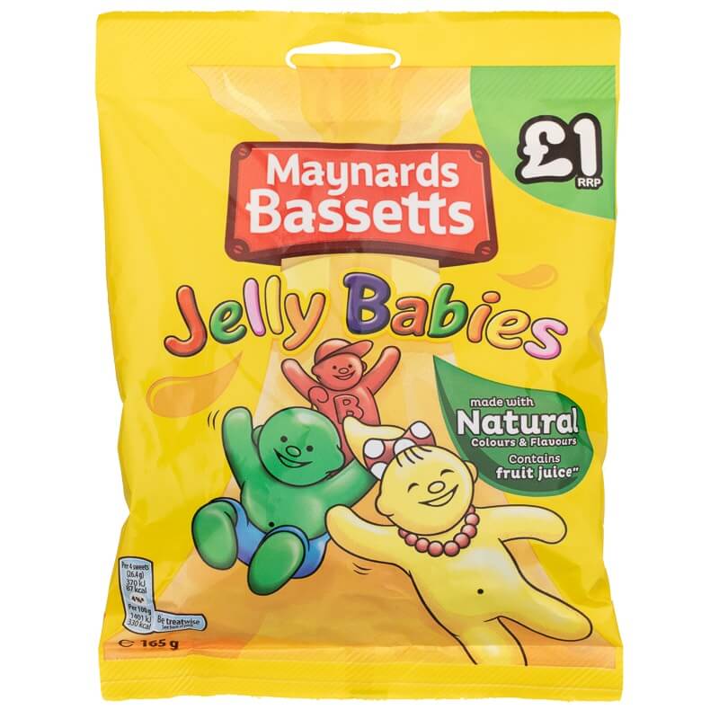 Läs mer om Maynards Bassetts Jelly Babies 165g