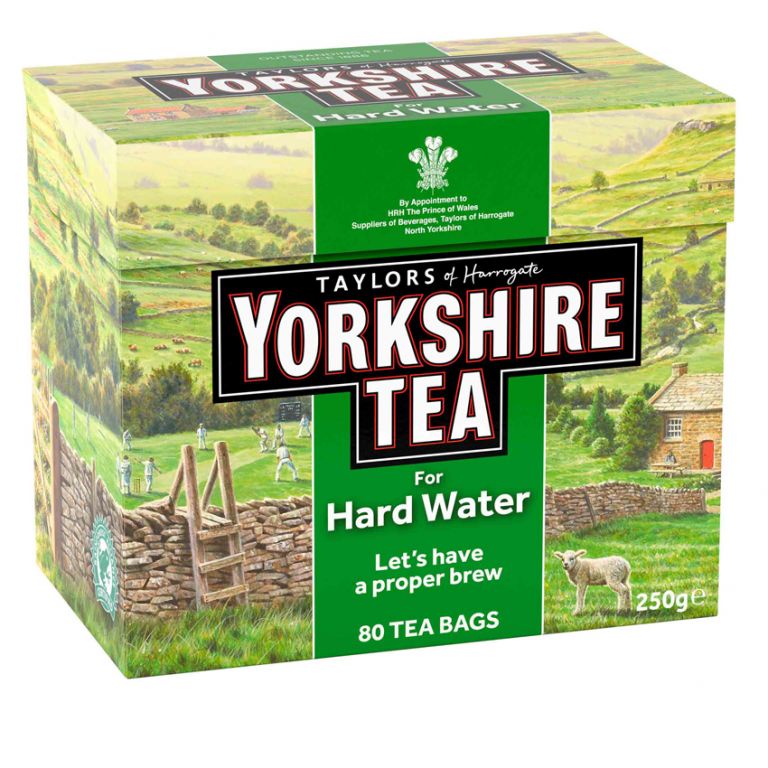 Yorkshire Tea For Hard Water 80 Tea Bags 250g