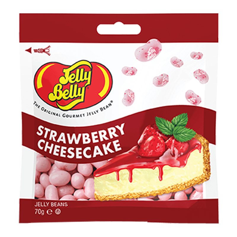 Läs mer om Jelly Belly Strawberry Cheesecake 70g