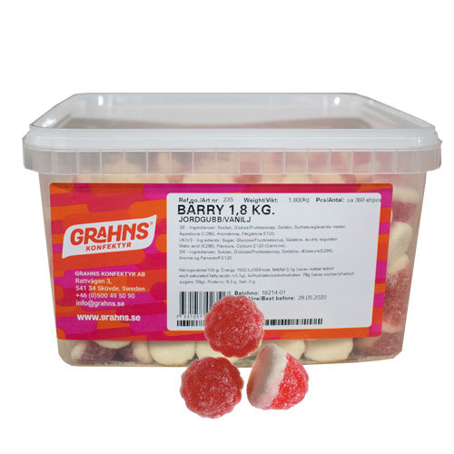 Bärry Jordgubb/Vanilj 1.8kg