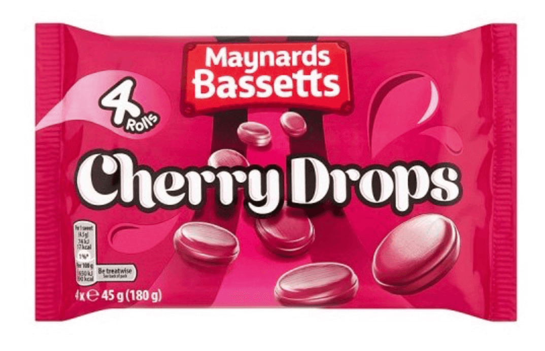 Läs mer om Maynards Bassetts Cherry Drops 180g