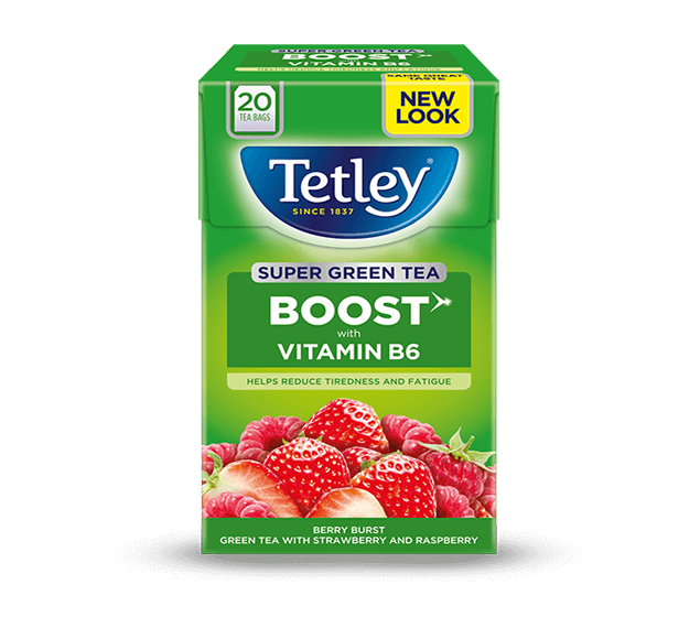 Läs mer om Tetley Super Green Tea Boost Berry Burst 20-Pack