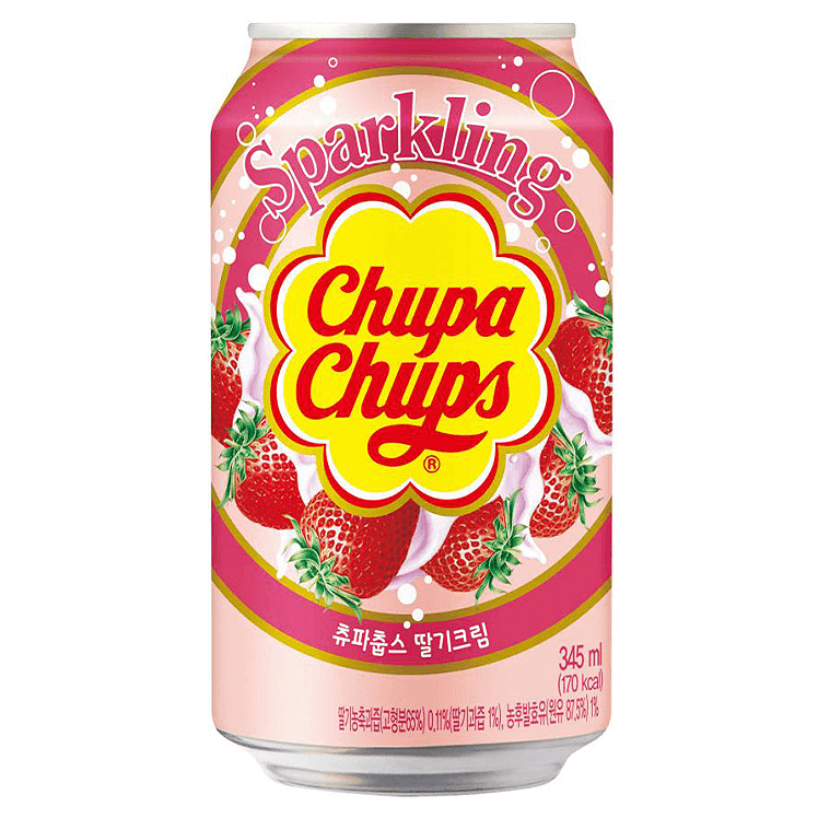 Läs mer om Chupa Chups Strawberry Soda 345ml