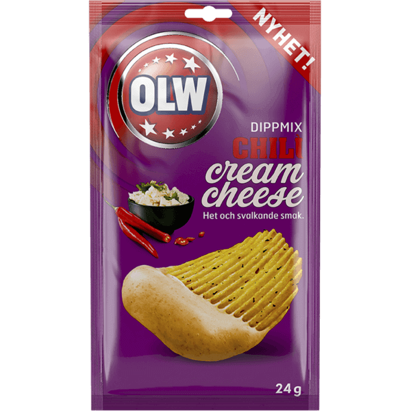 Läs mer om OLW Dipmix Chili Cream Cheese 24g