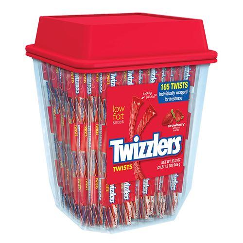 Läs mer om Twizzlers Strawberry Twist Tub 105st