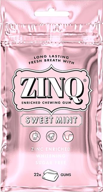 Läs mer om ZINQ Tuggummi Sweet Mint 31,5g