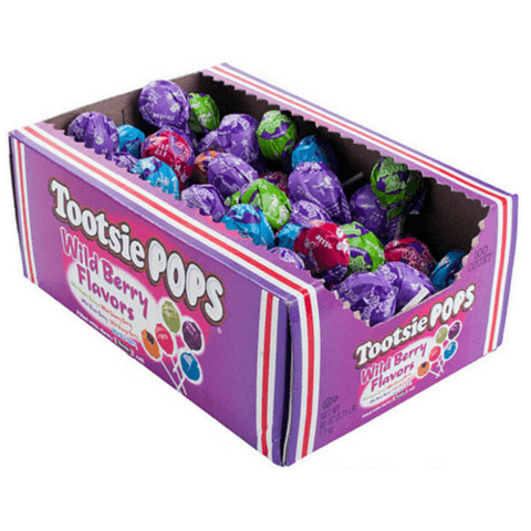 Tootsie Pop Klubbor Wild Berry 100st