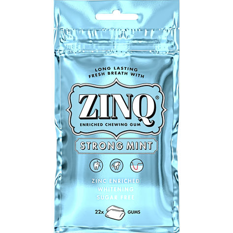 Läs mer om ZINQ Tuggummi Strong Mint 31,5g