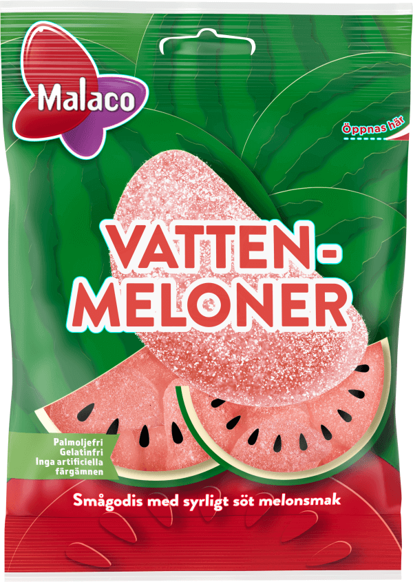 Läs mer om Malaco Vattenmeloner 70g