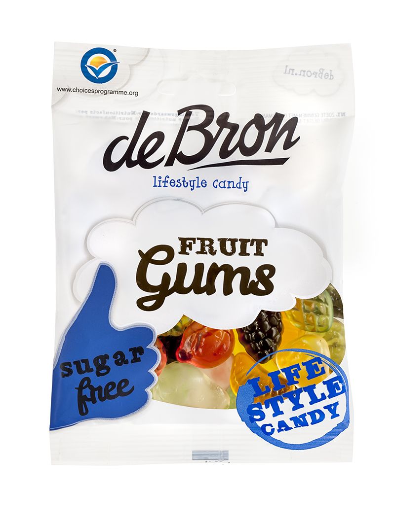 de Bron Fruit Gums Sockerfri 100g