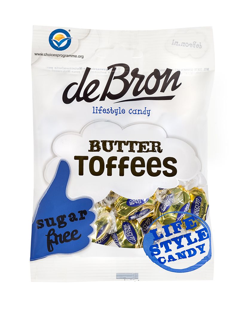 de Bron Butter Toffees Sockerfria 70g