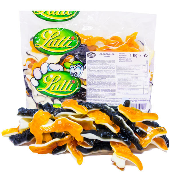 Läs mer om Lutti Krokodiler 1kg