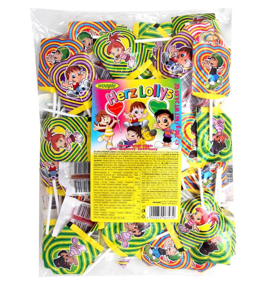 Woogie Hjärtformade Klubbor 700g