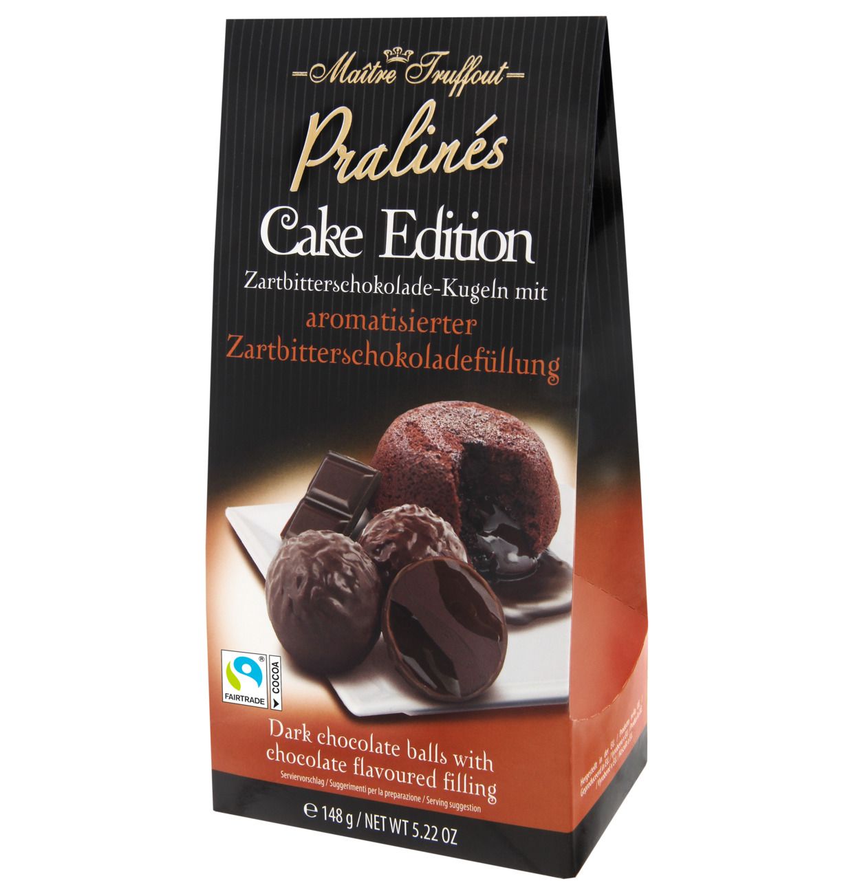 Läs mer om Pralines cake edition - dark chocolate 148g