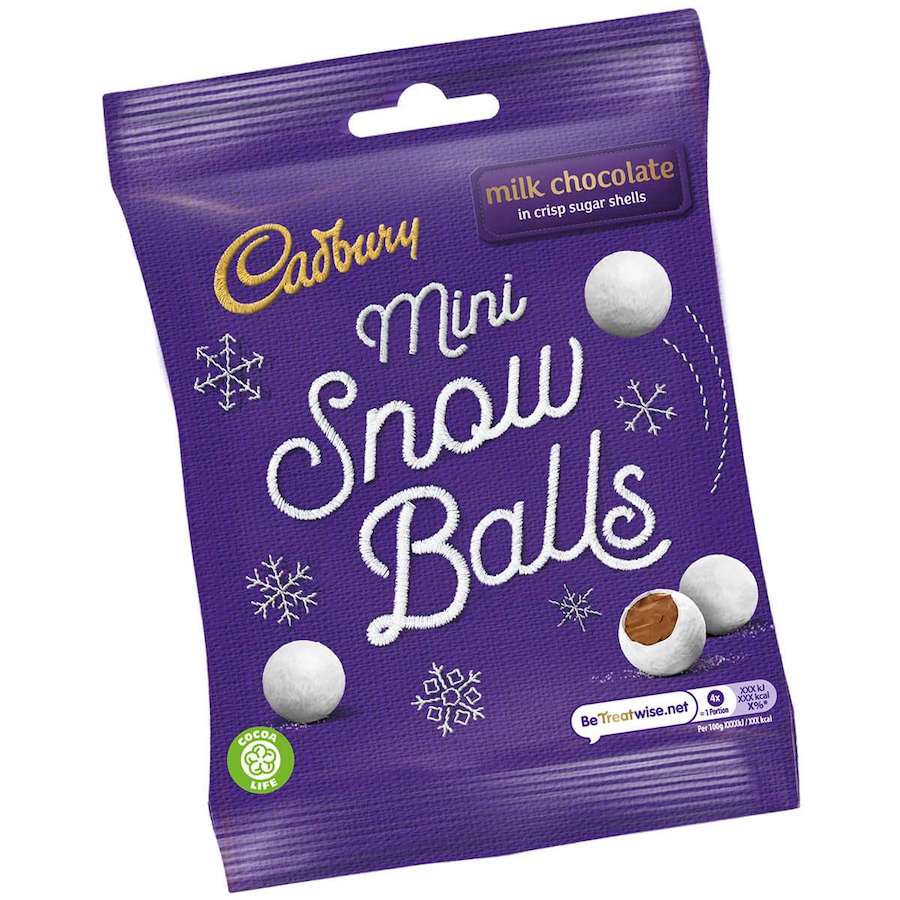 Läs mer om Cadbury Mini Snowballs 80g