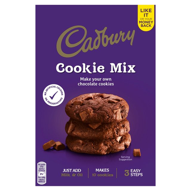 Läs mer om Cadbury Double Chocolate Cookie Mix 265g