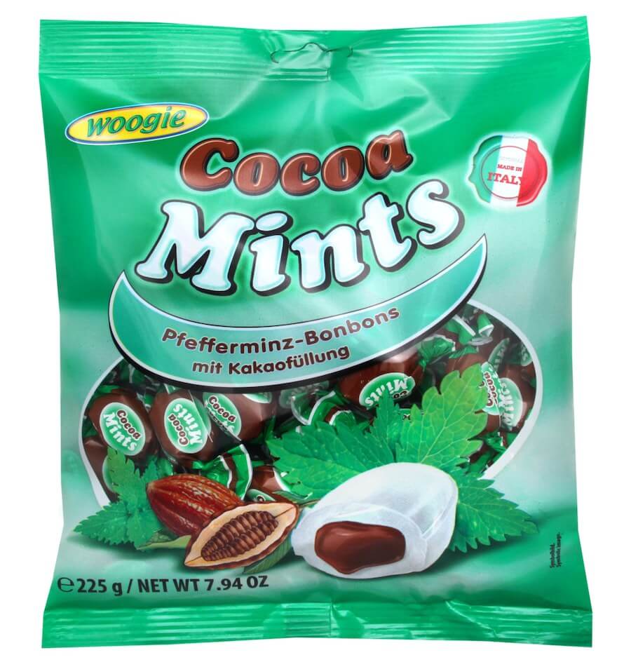 Läs mer om Woogie Cocoa Mints 225g