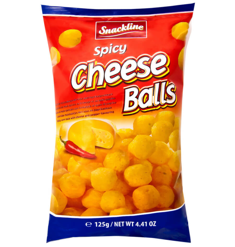 Läs mer om Snackline Spicy cheese balls 125g