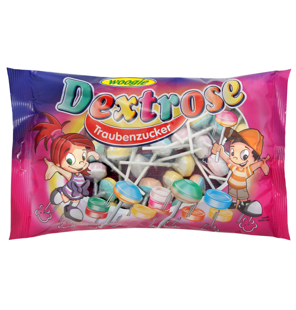 Läs mer om Woogie Dextrose Lollipops 400g