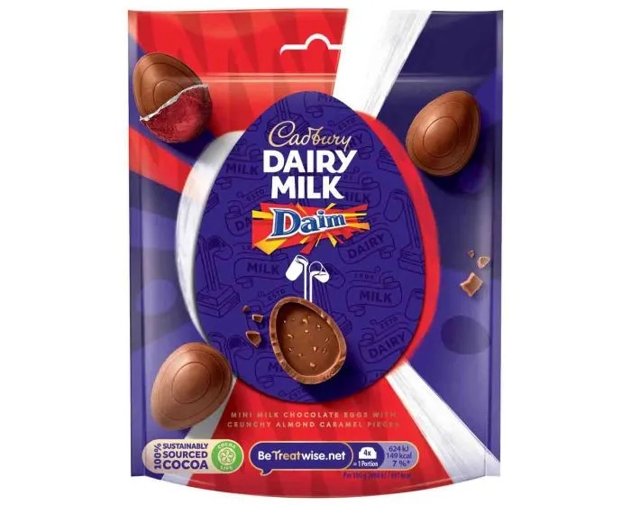 Läs mer om Cadbury Mini Daim Eggs 77g